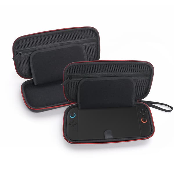 Elegant sort PU-bæretaske til SWITCH 2 med kortholder