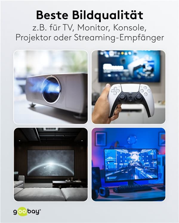 Ultrahurtig optisk hybrid HDMI™-kabel (AOC)