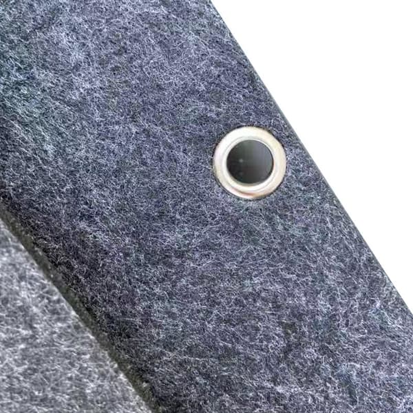 Hængende sengeopbevaringstaske i polyesterfilt, 32 x 21 x 10 cm, til seng og sofa Black