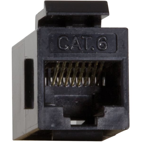 Keystone stik Cat6 UTP 2xRJ45 Sort