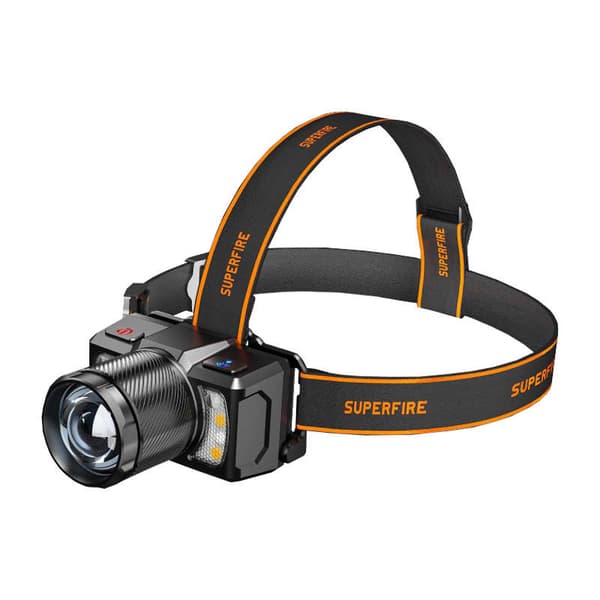 Frontlykt Superfire HL25, 700lm, USB-C