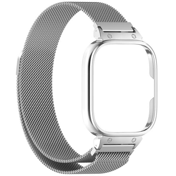 Metallrammeveske med integrert stropp for Redmi Watch 4 Silver