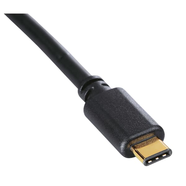 USB 3.1 Kabel USB-C Han-USB-A 1,8m Guldbelagt TL