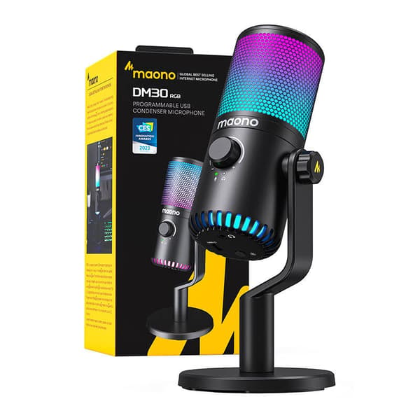 Pelimikrofoni Maono DM30RGB (musta)