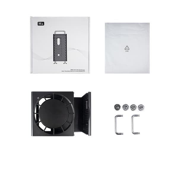 Beskyttende etui og stativ til Mac mini M4/Pro Black