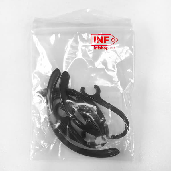 Ørekroge til trådløst Bluetooth headset 6/7/8/9 mm Black