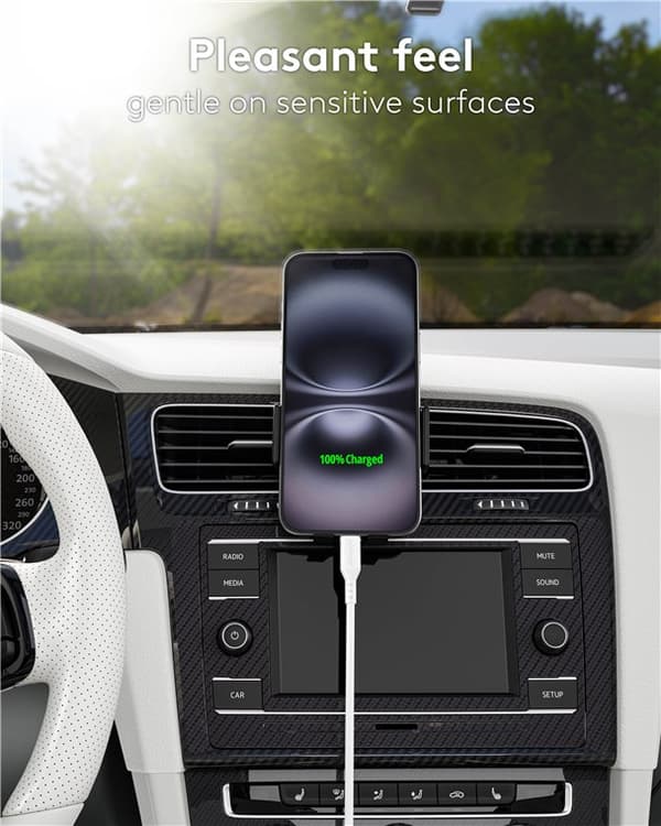 USB-C™ silikonkabel, 1,5 m, hvit