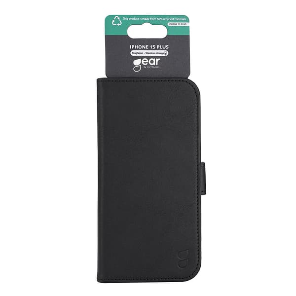 Wallet Case 3 kortrum Magseries Sort - iPhone 15 Plus