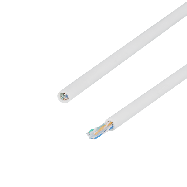 U/UTP Cat6a installation cable slim 28AWG 100m LSZH white