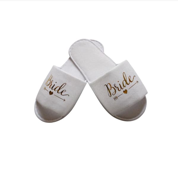 Hvide Bride Slippers til Bryllupsmorgen og Polterabend - Komfortable og Stilfulde