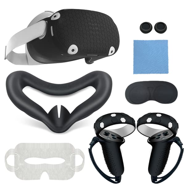 Tilbehør og beskyttelse til Oculus Quest 2 og Meta Quest 2 Black