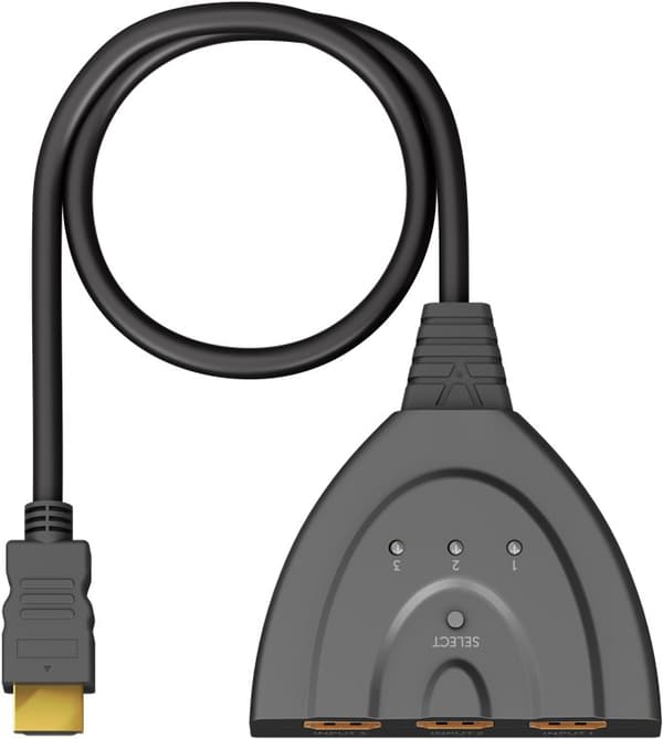 Manuel HDMI™ switch box 3 til 1