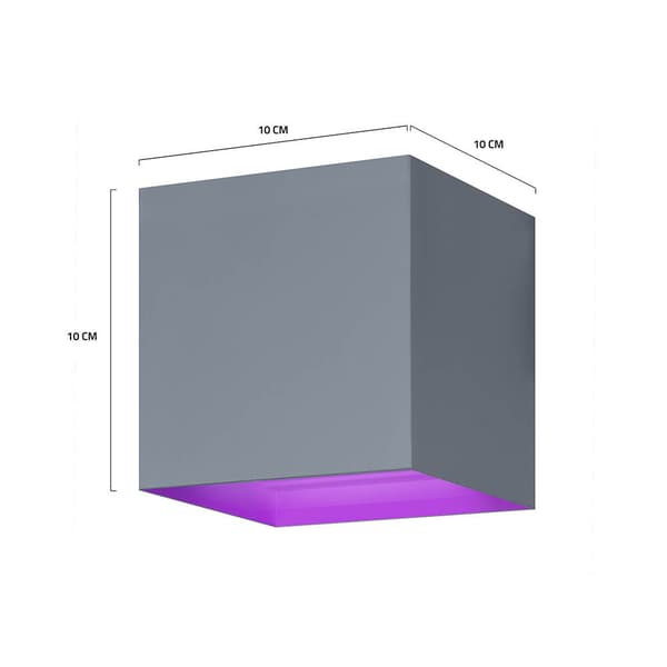 Smart Væglampe Udendørs RGB CCT Grå