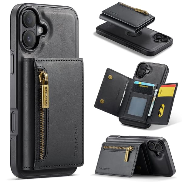 2-i-1 magnetisk telefoncover til iPhone 16 Pro - Sort