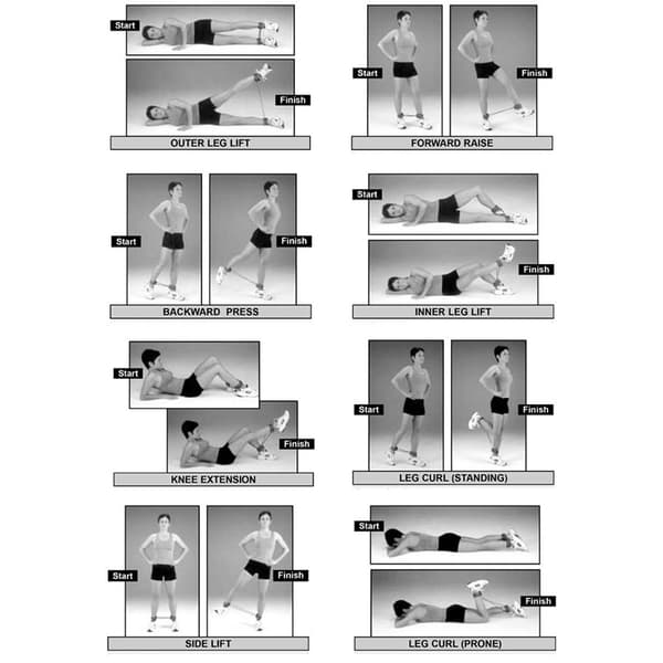 Modstandsbånd til ben - Jump Trainer til styrketræning (27 kg)