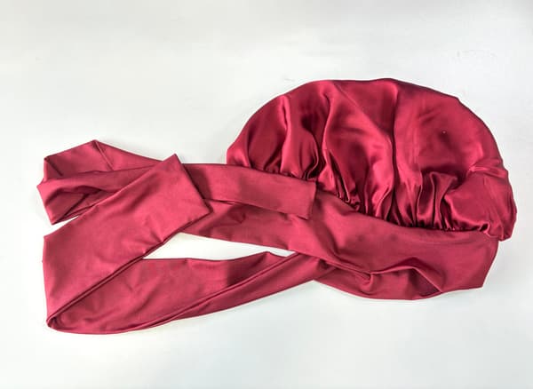 Sovmössa i 100 % silke för Kvinnor DarkRed