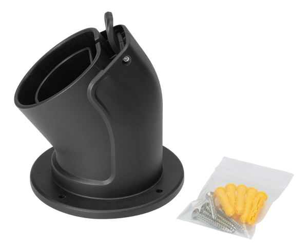 E-Charge, holder for type 2 connector, angled