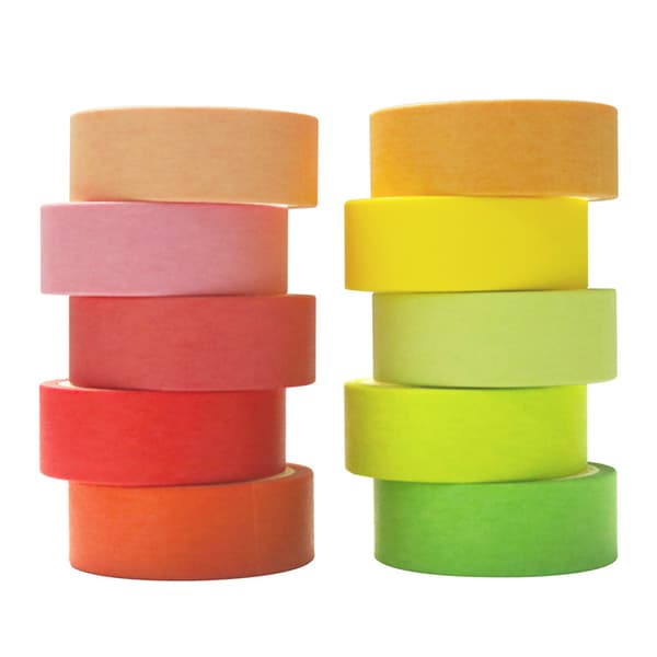 Regnbue Washi Tape-sett med 20 ruller