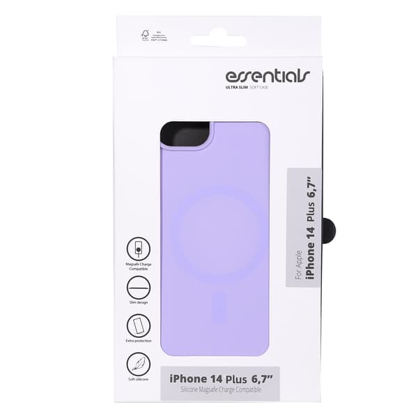 iPhone 14 Plus Silicone Mag back cover, Purple