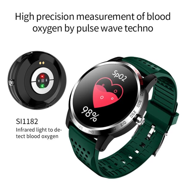 Smartwatch med blodtryk og pulsmåler
