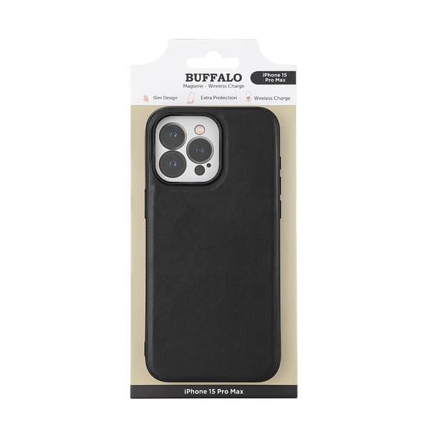 Mobildeksel PU MagSeries Svart - iPhone 15 Pro Max