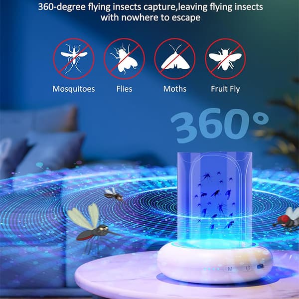 Effektiv fluefanger: USB-genopladelig og bærbar