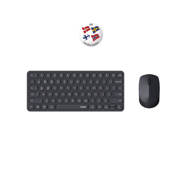 Sæt Tastatur/Mus 9010M Trådløst Multi-Mode Sort