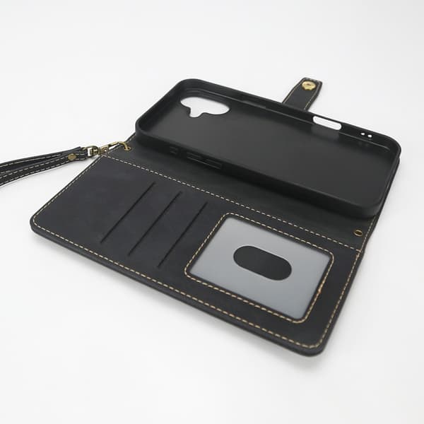 Lompakkokotelo korttipaikalla iPhone 16 -sarjalle iPhone 16 Plus