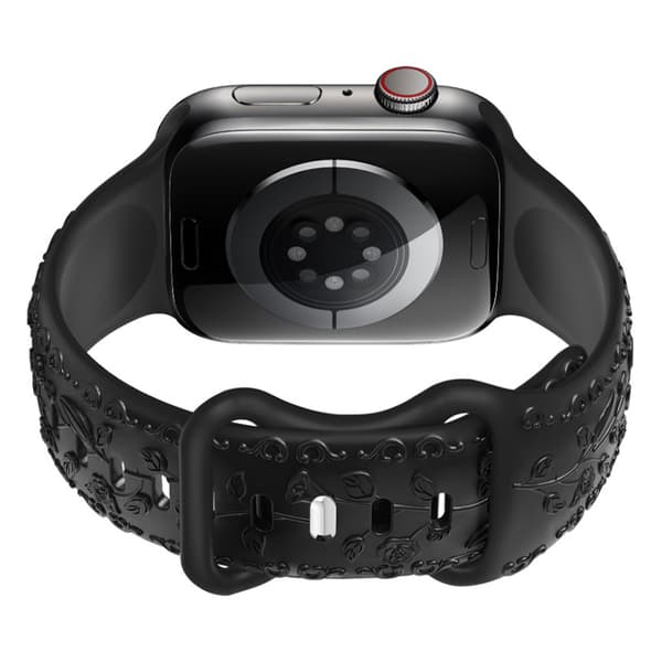 Silikonreim til Apple Watch Black 22 mm