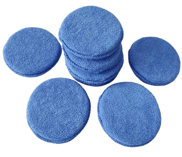 10-Pack mikrofiber bilvokssvamper Blue