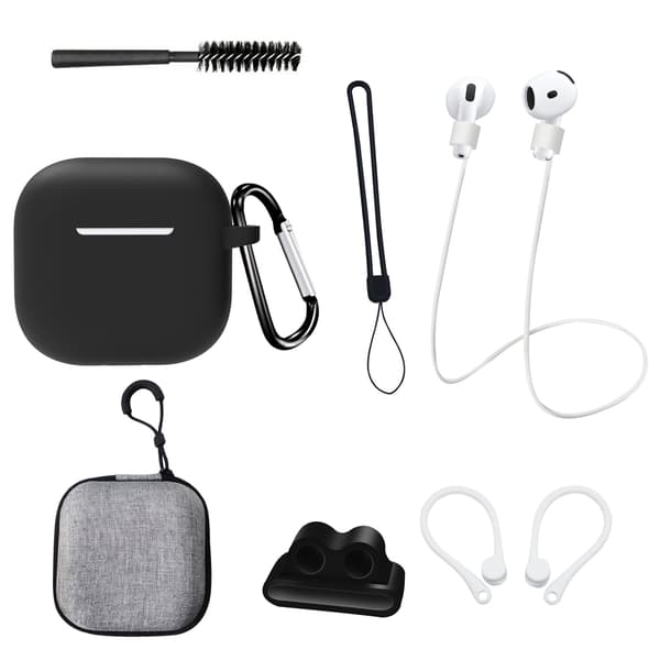 AirPods 4. generation ottedelt sæt i sort