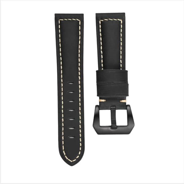 Aito nahkaranneke Black 24 mm
