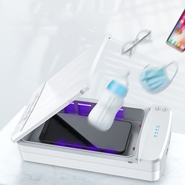 Multifunksjonell UV Sterilisatorboks med Doble USB-Ladeportar White