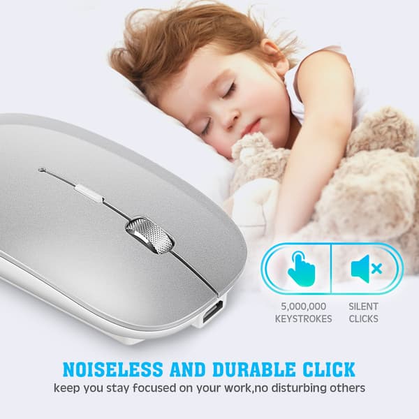 Langaton Bluetooth Dual Mode -hiiri monilaitteiseen käyttöön Silver