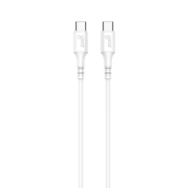Ladekabel USB-C til USB-C 2.0 1m Kabel Hvid