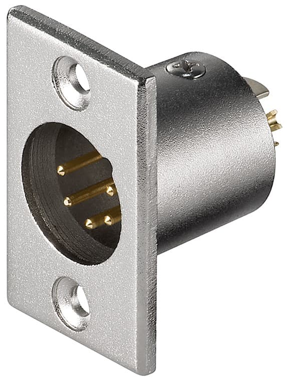 Mikrofonhanstik til indbygning, 5 Pin