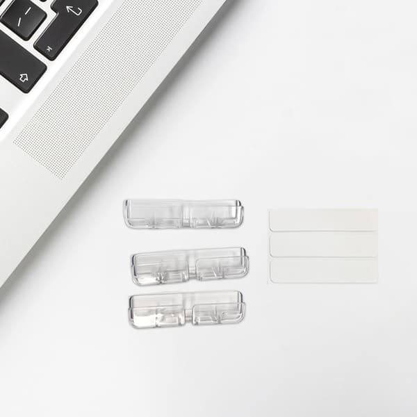 Desktop Cable Organizer Clip Kabelförvaring USB-kabelvindare Transparent