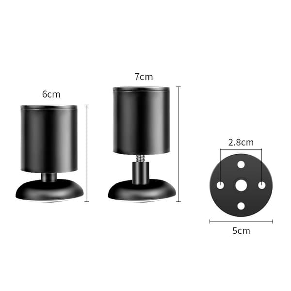 4-pack monteringsplattor för bordsben A 6 cm