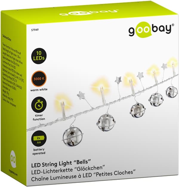 10 LED-lampor "Klockor"
