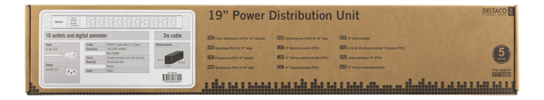 10-Outlet 19" power distribution unit, 2500W, C13