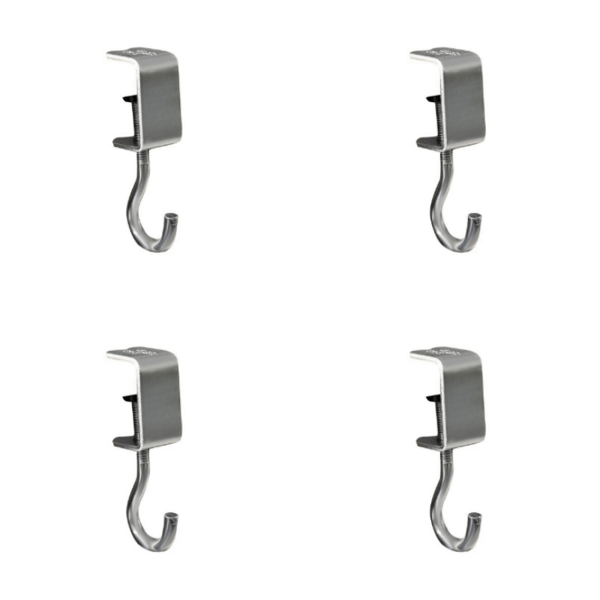 4-pack justerbara skrivbordsväskekrokar