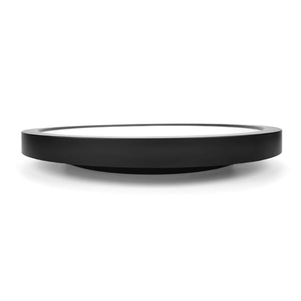 Lydløst vægur med termometer hygrometer Black