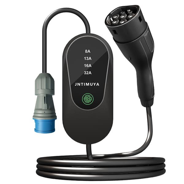 Bärbar EV-Laddare Typ 2 – 7kW, 32A, 5m Laddkabel (EVSE)