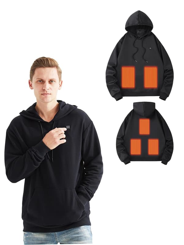 5 Zone Opvarmet Vest Black L