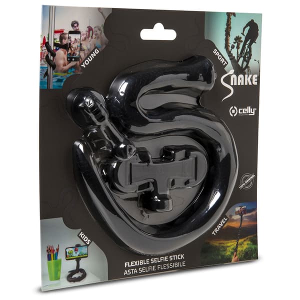 Snake Flexibel selfie-stick Svart