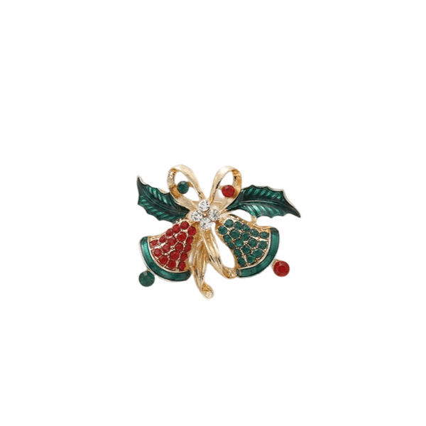 Broche med julemotiv MultiColor