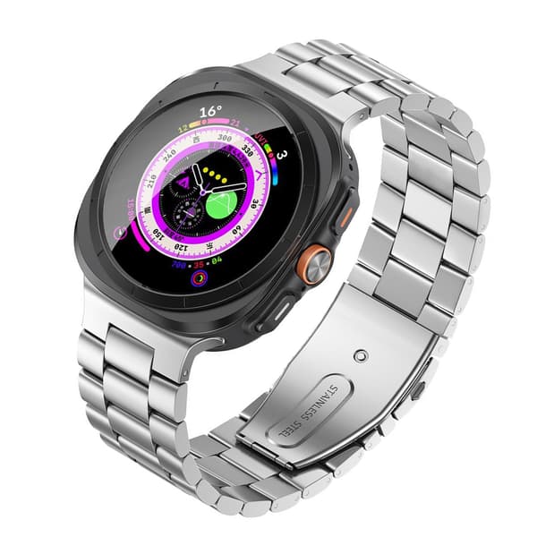 Rustfritt stålrem til Samsung Galaxy Watch 8 Silver