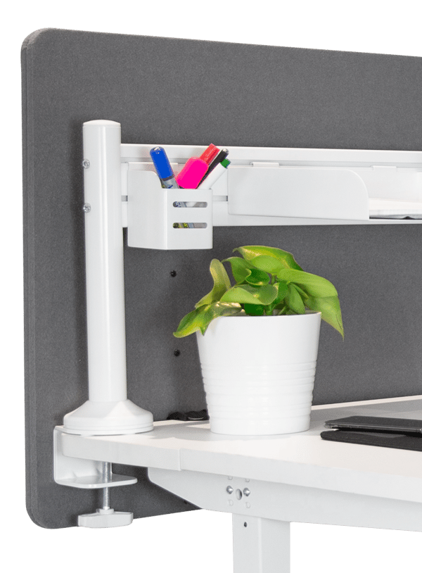 Mounting poles for slatwall panel (DELO-0151), white