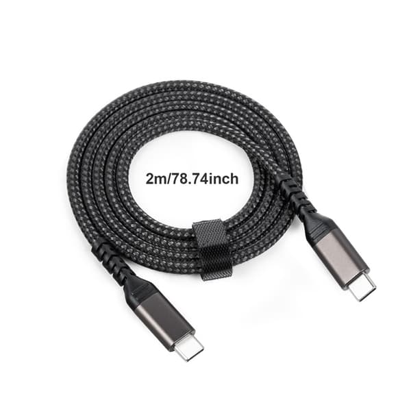 Kabel, USB-C til USB-C 5A/20V PD 100W Black 2 m