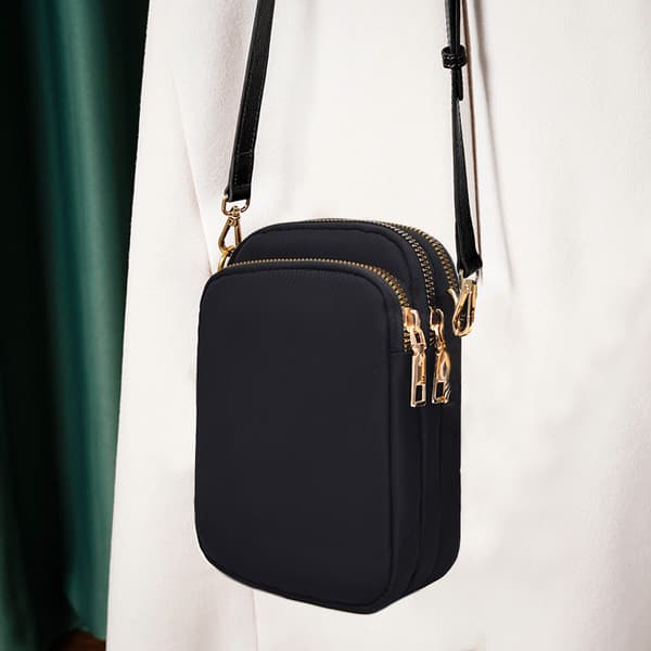 Crossbody mobiltaske Black